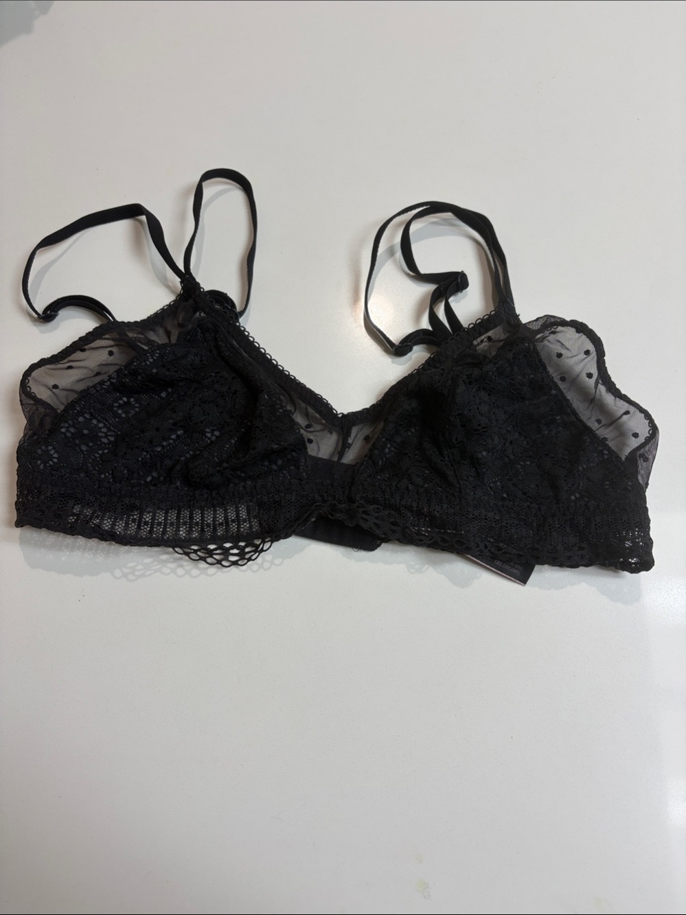 Victoria's Secret Black Lace Sheer Bralette